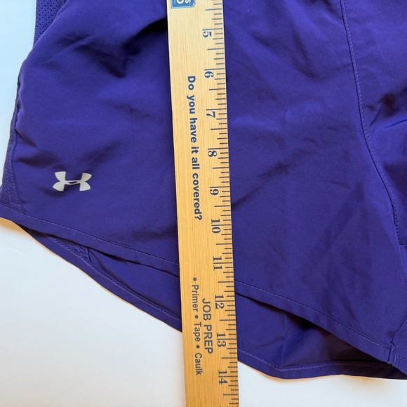 Under Armour Womens Athletic Running Shorts Purple Lined Size S/M - Picture 9 of 9